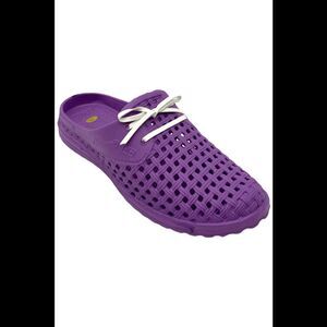 Barbara King Sole Women's Steppers Garden Shoes w Extra Laces Purple -